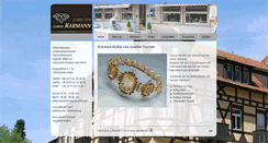 Desktop Screenshot of juwelier-karmann.de